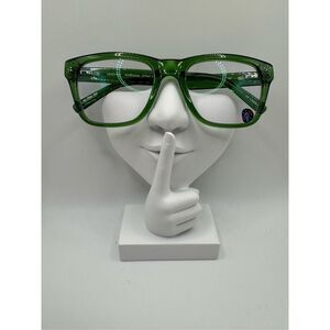 eyebobs Kvetcher eyeglass frames clear green new without case